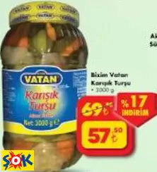 BİZİM VATAN KARIŞIK TURŞU 3000 G